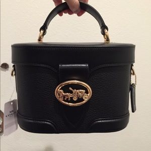 NWT Coach Georgie Gem Crossbody Black pebble